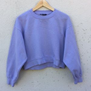 Zara cropped sweatshirt